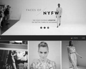 Get behind the scenes of fashion week online